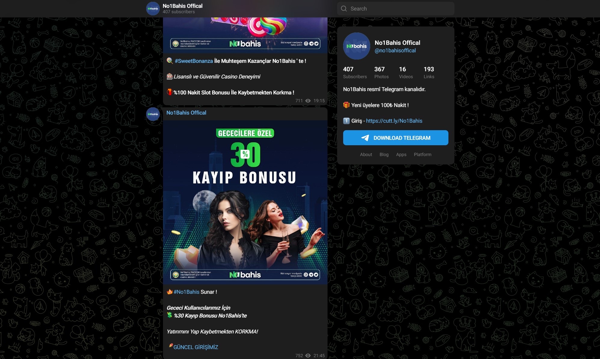 No1bahis Telegram